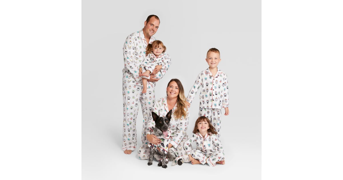Holiday Festive Dogs Notch Collar Family Pajamas Collection Best