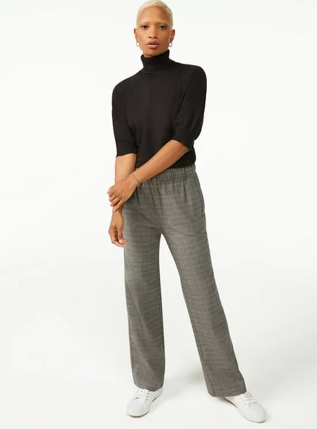 Free Assembly Women's Straight Leg Pull-On Pants