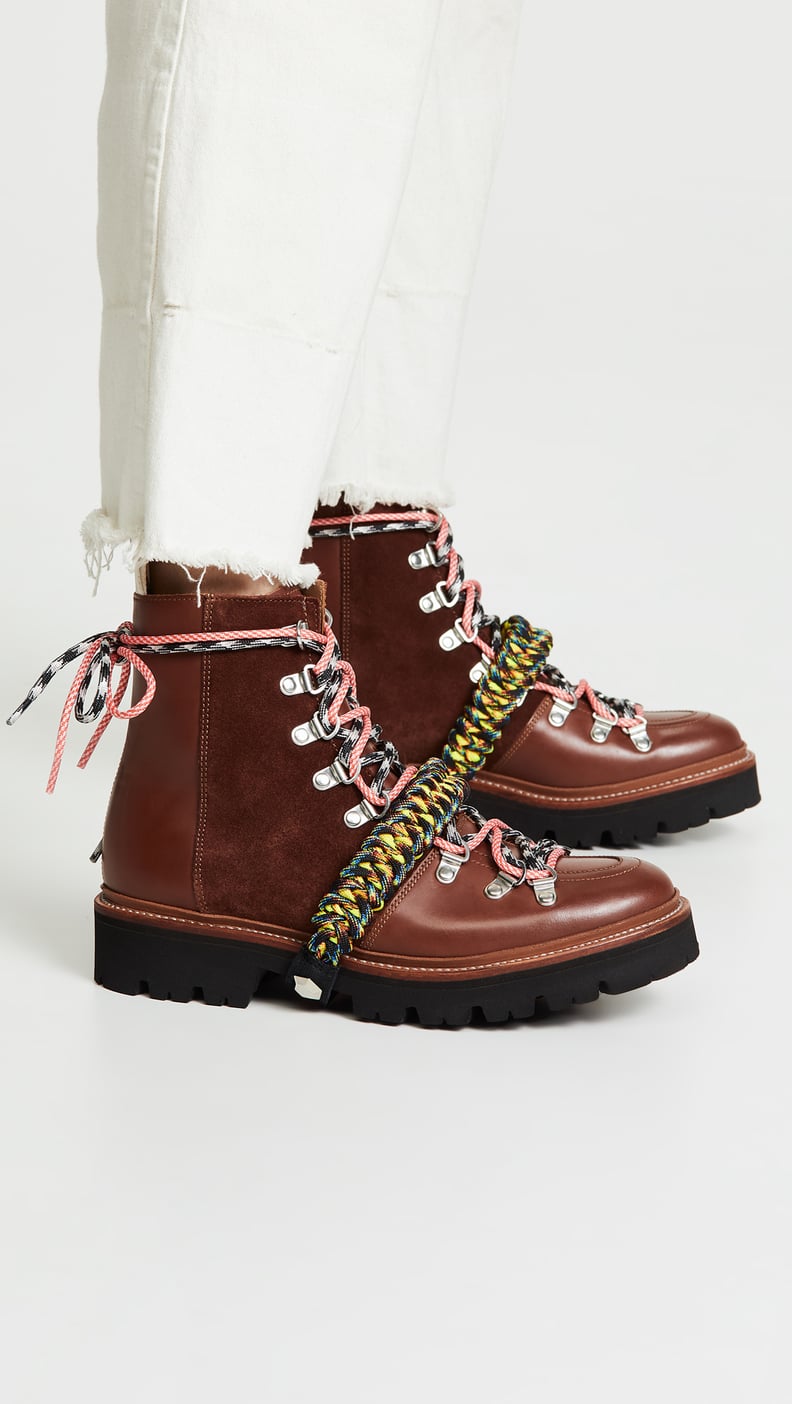 Hailey's Grenson x House of Holland Vivid Combat Boots in Brown