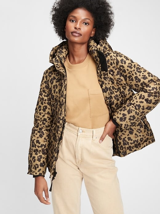 gap leopard print jacket