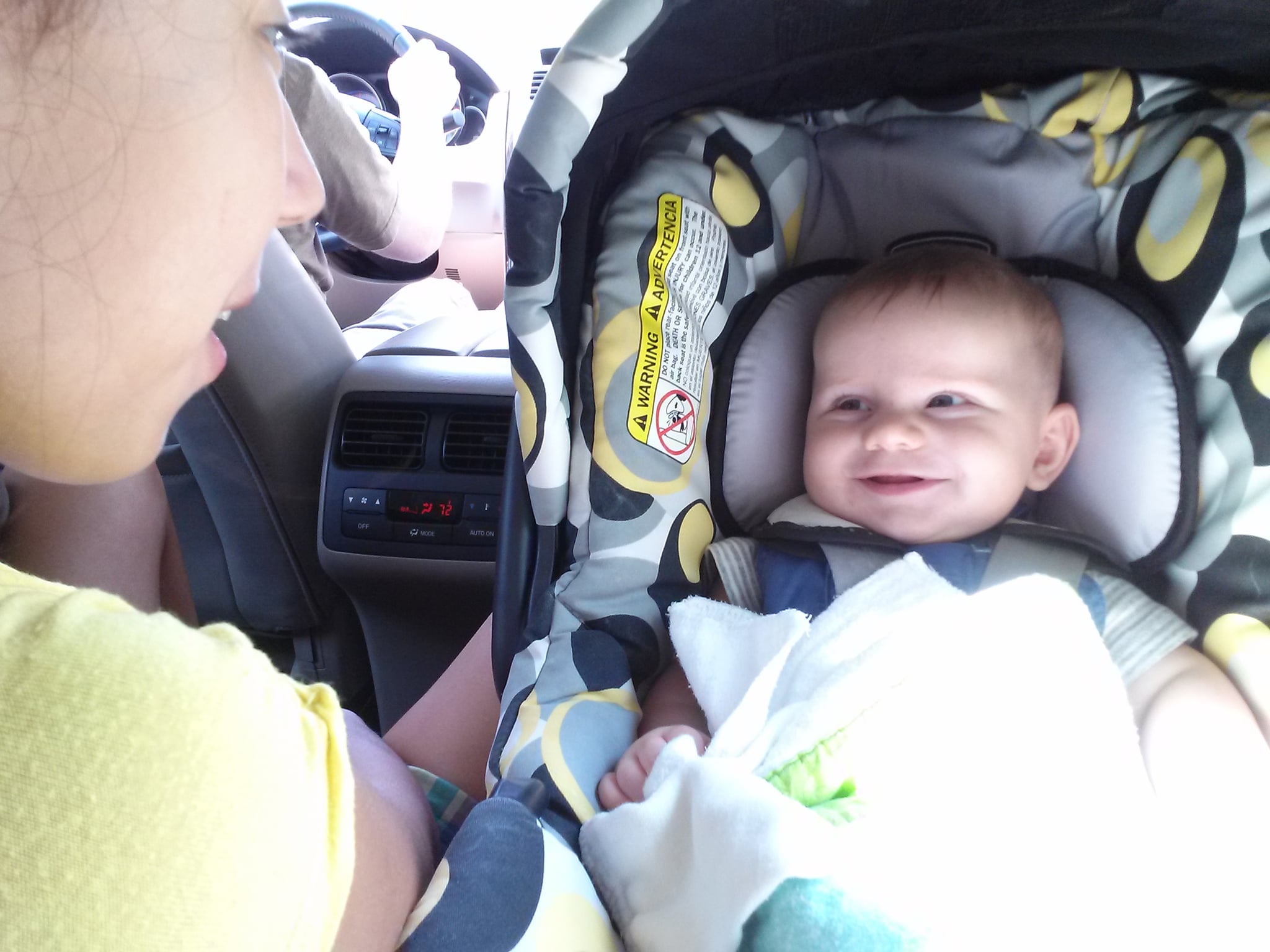 baby front facing car seat age