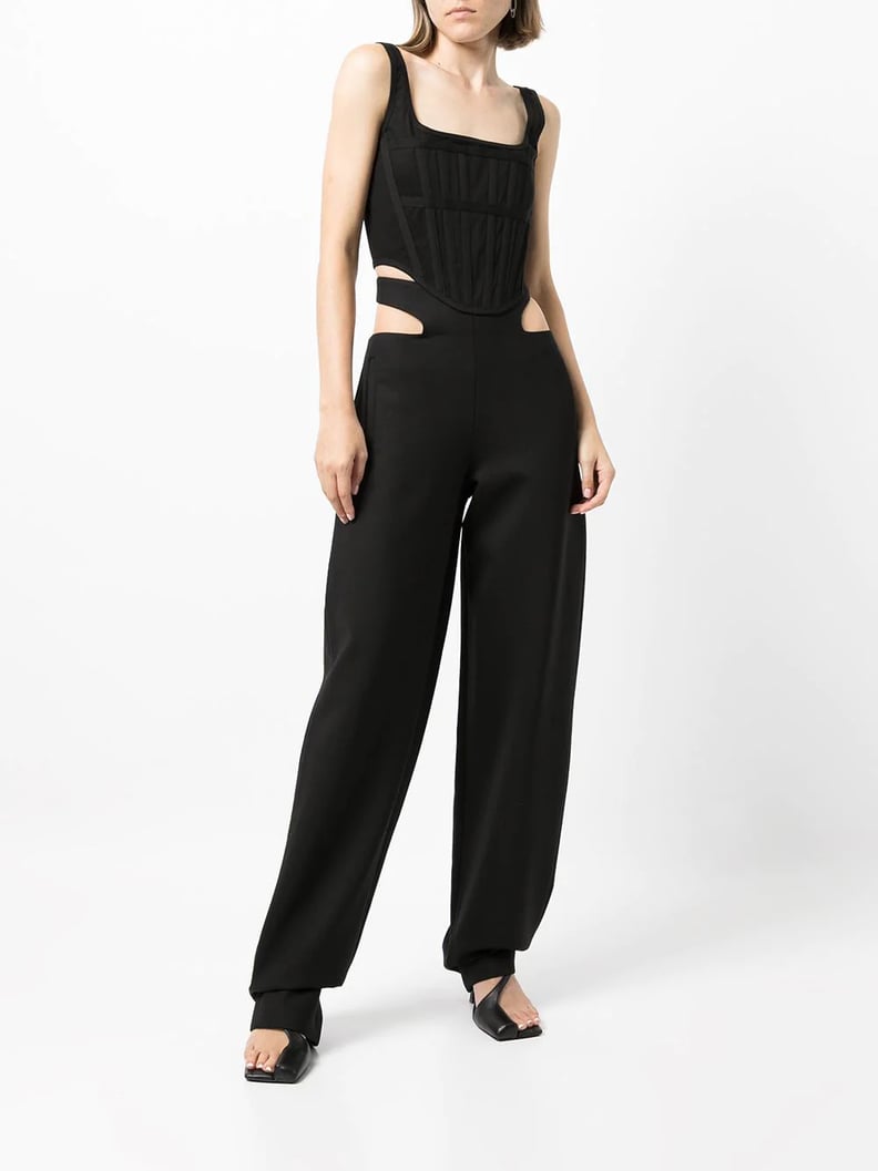 Dion Lee Lattice-Strap Cotton Corset