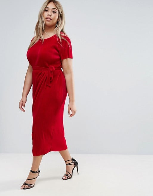 You can't knock a sophisticated wrap midi like this Club L Plisse Dress ($46).