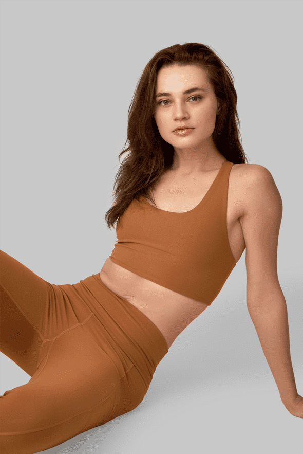 Wolven Turmeric Yoga Top