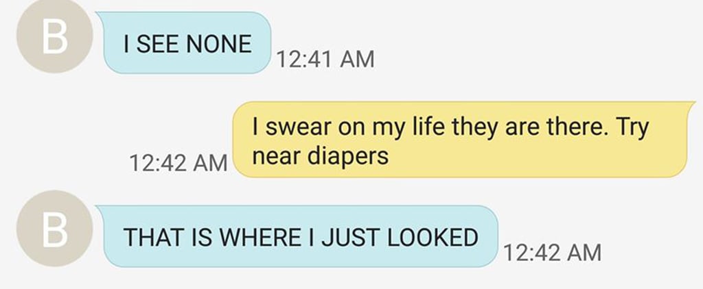 Mother-Daughter Tampon Texting Conversation