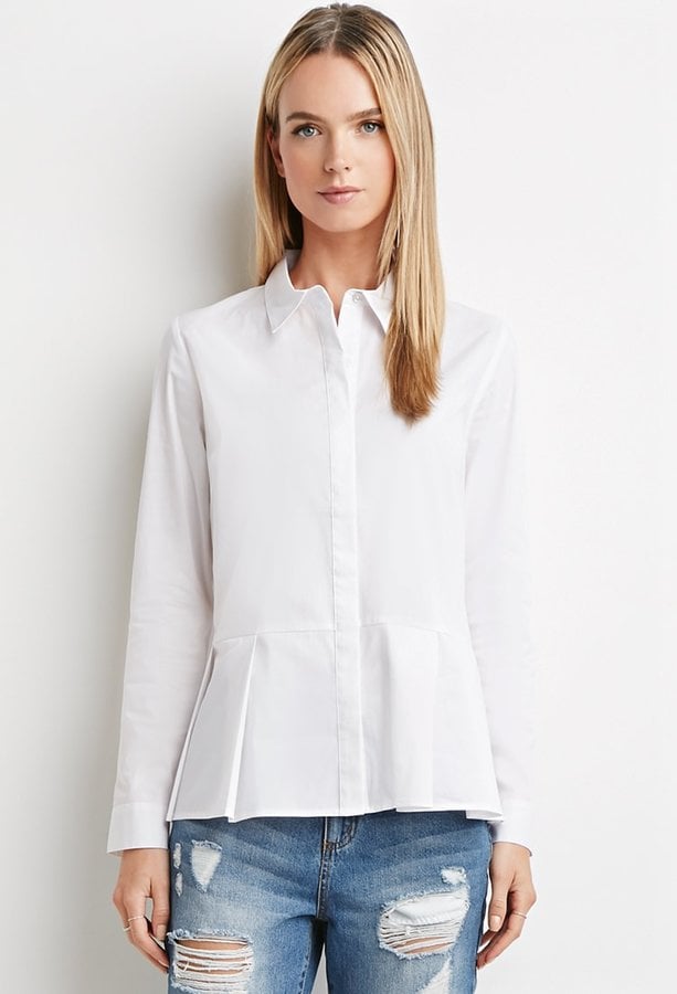 A White Button-Down With a Fashion-Forward Twist