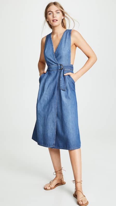 Free people keeping hot sale my cool denim dress