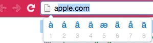You can also use the same trick to get accents on your Mac.