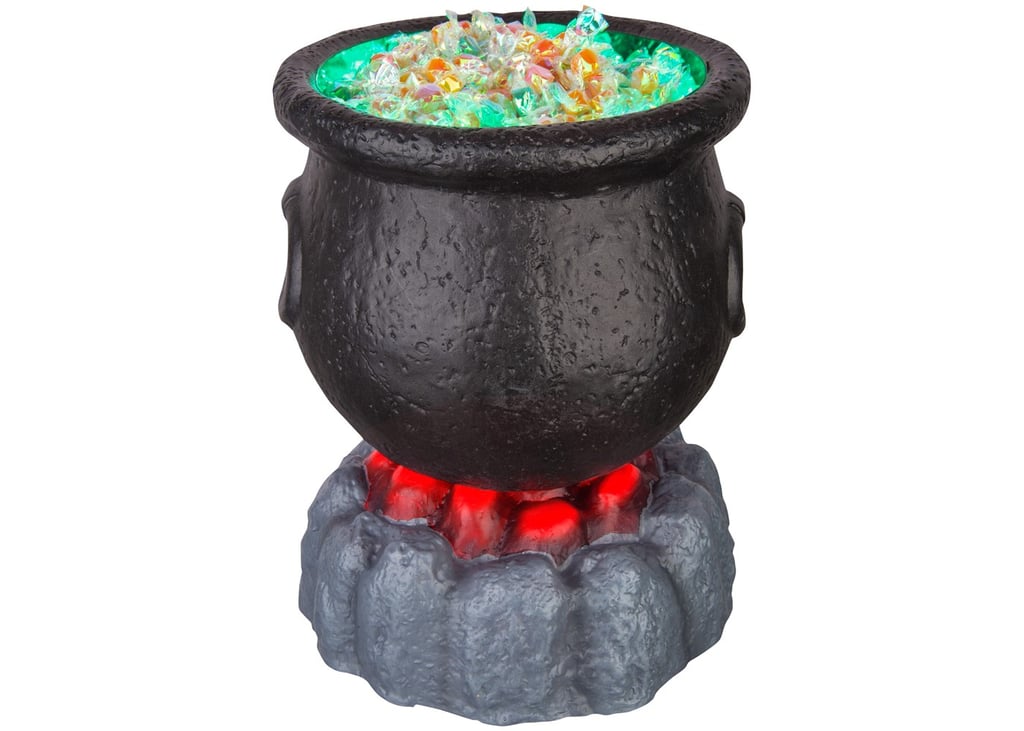 Halloween Lit Cauldron Candy Bowl
