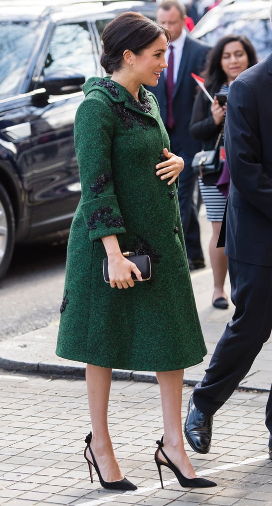 Meghan Markle Green Erdem Coat March 2019