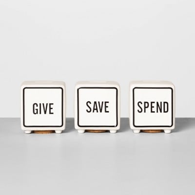 Give, Save, Spend Piggy Banks