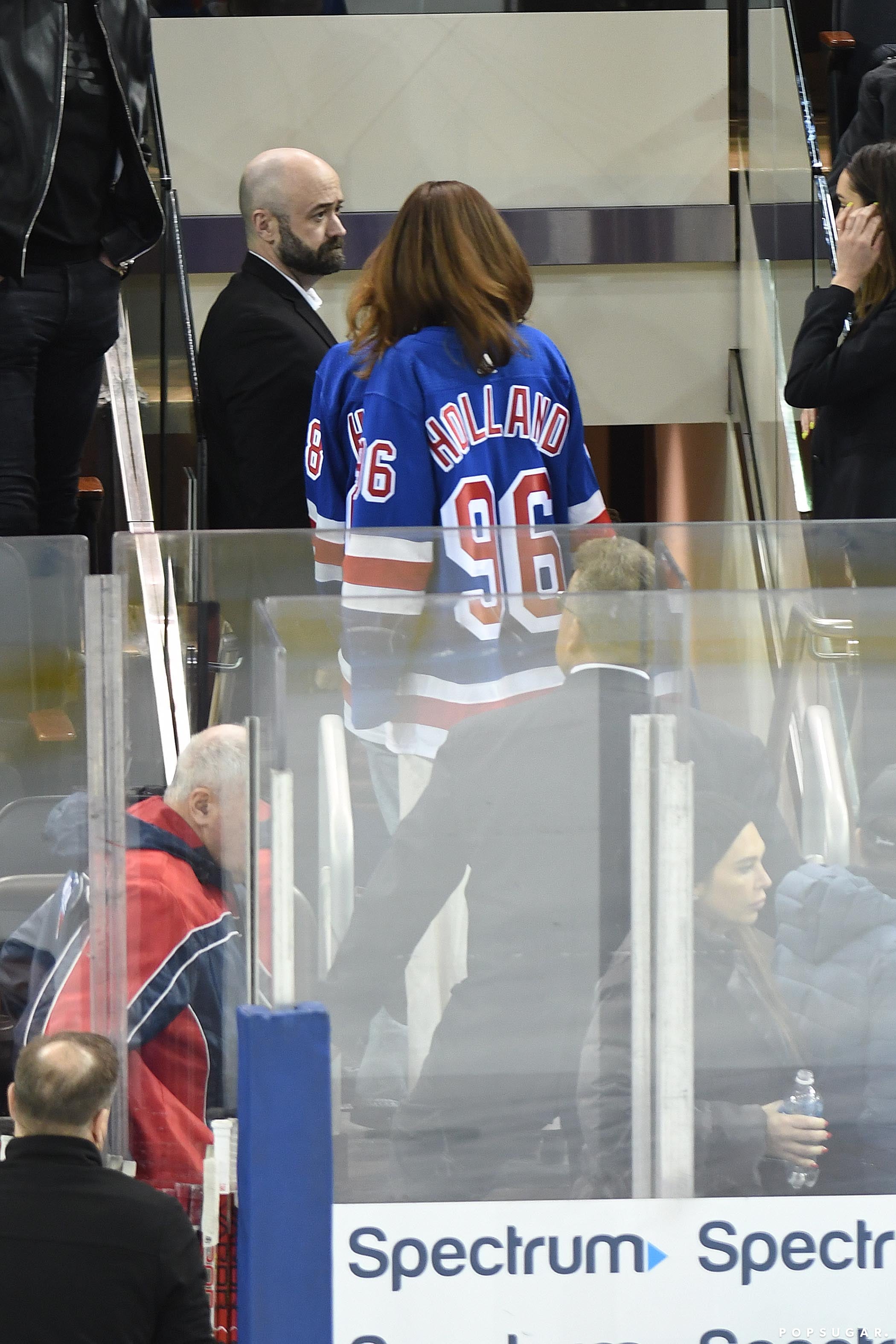 Zendaya, Tom Holland Wear Matching Jerseys at New York Rangers Game