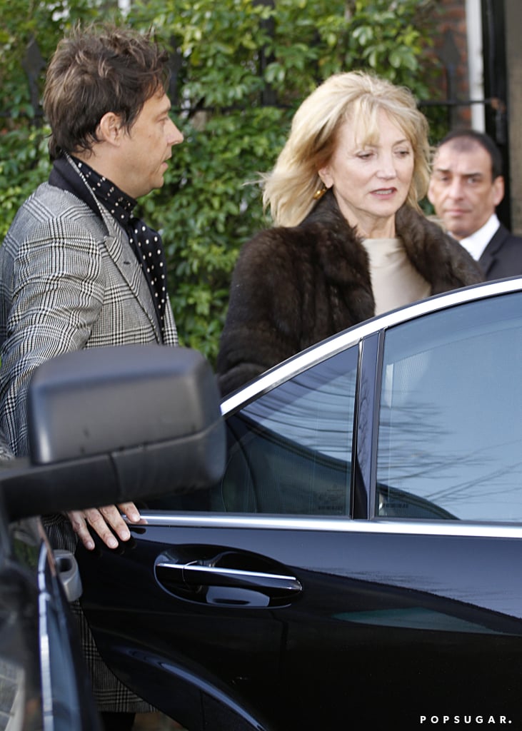 Jamie Hince held the door for Kate's mom, Linda Rosina.