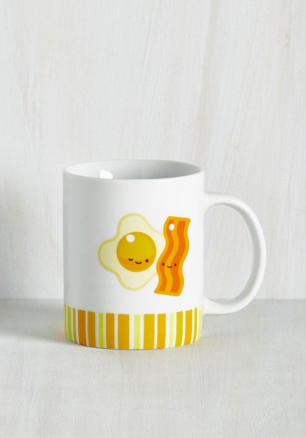 Breakfast Track to Success Mug in Bacon and Eggs ($12)