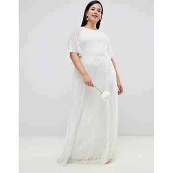 Asos edition deco embellished wedding dress cheap