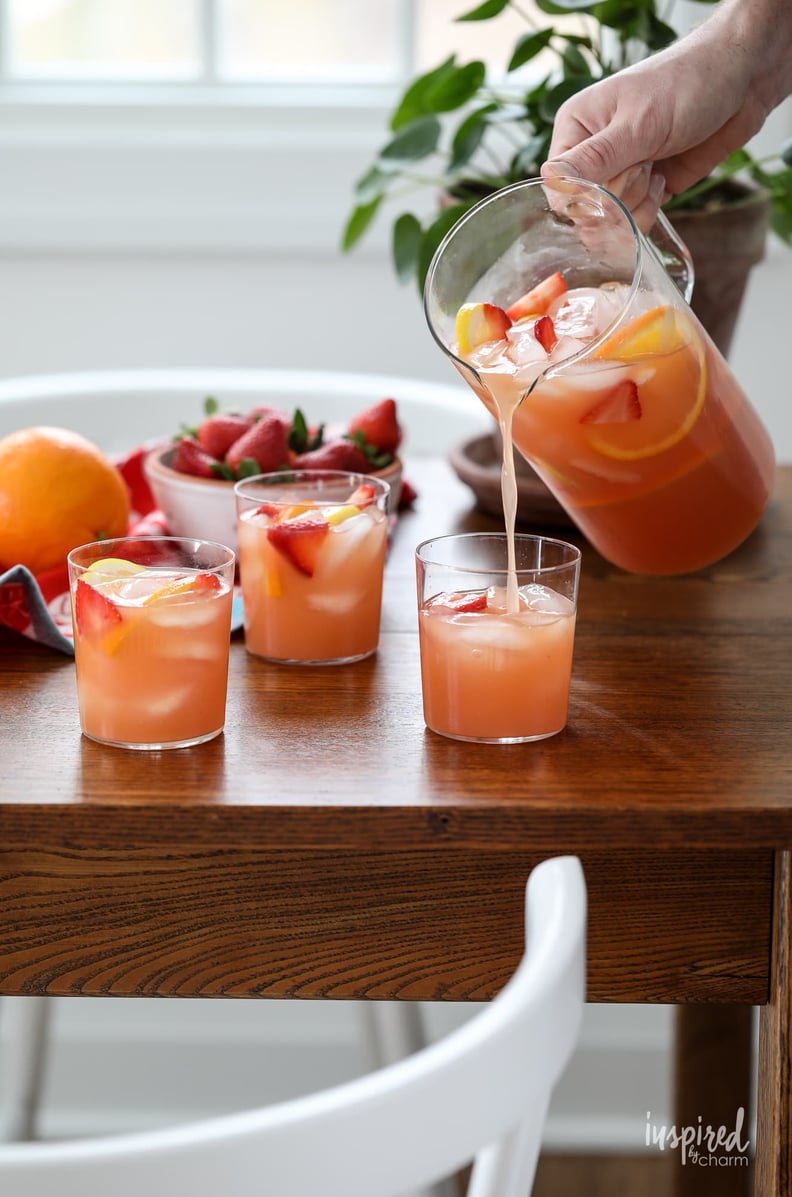 Make this orange Halloween party pitcher cocktail for a crowd