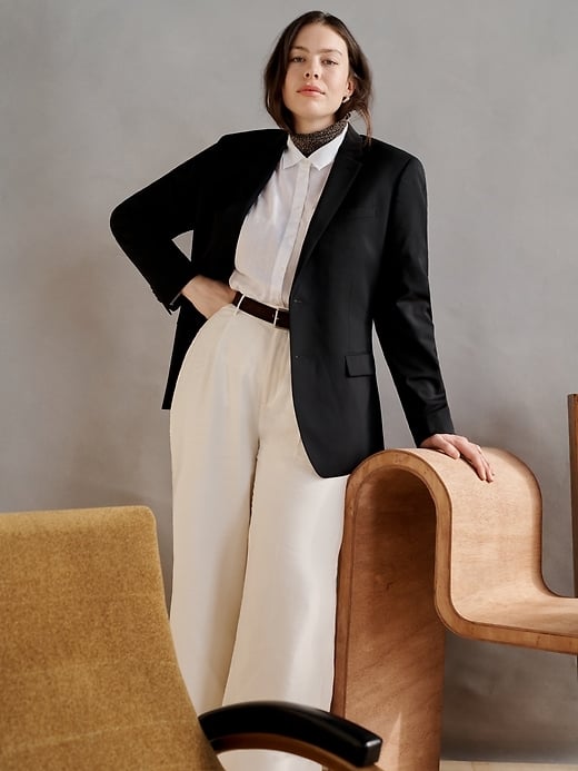 Banana Republic High-Rise Wide-Leg Lenzig Ecovero Pants