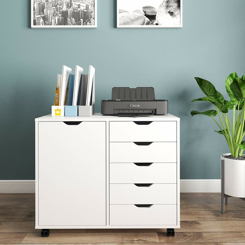 Totally 5-Drawer Mobile Lateral Filing Cabinet