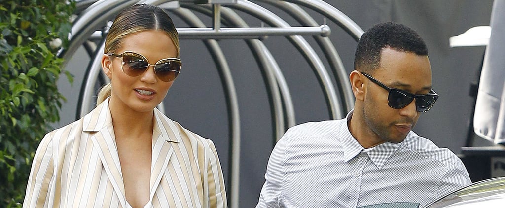 Chrissy Teigen and John Legend in LA March 2016