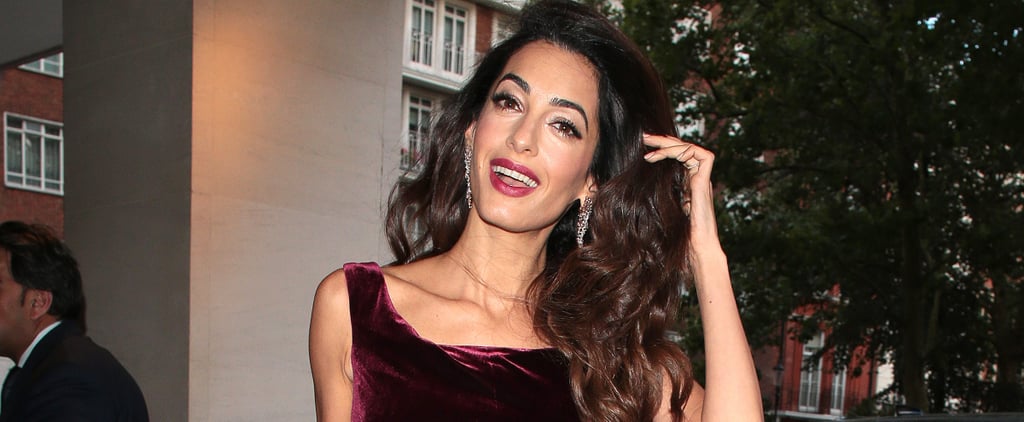 Amal Clooney's Red Velvet Gown