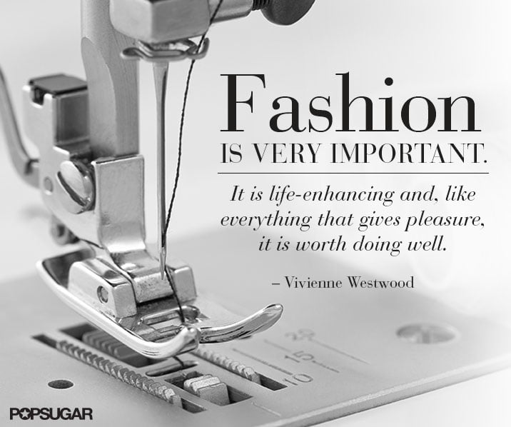 The importance of being fashionable.