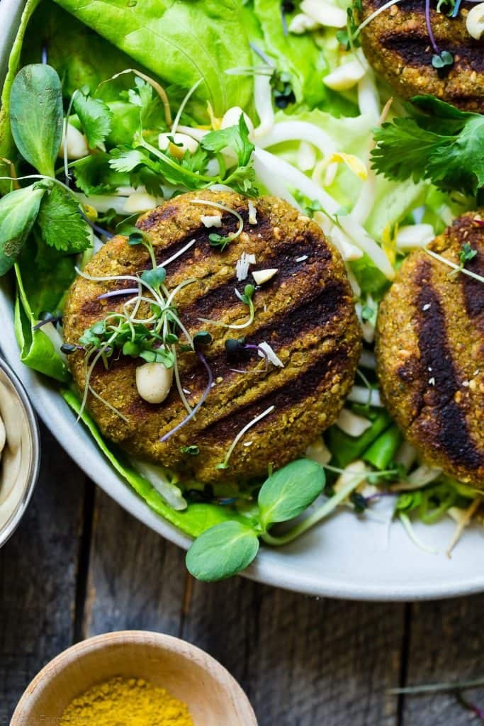 Thai Curry Grilled Veggie Burgers