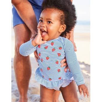 Baby girl discount rash guard set