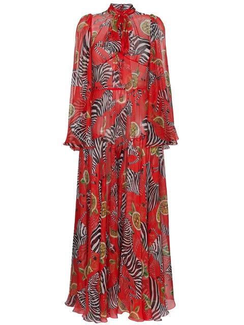 Dolce & Gabbana Zebra and Lemon Dress