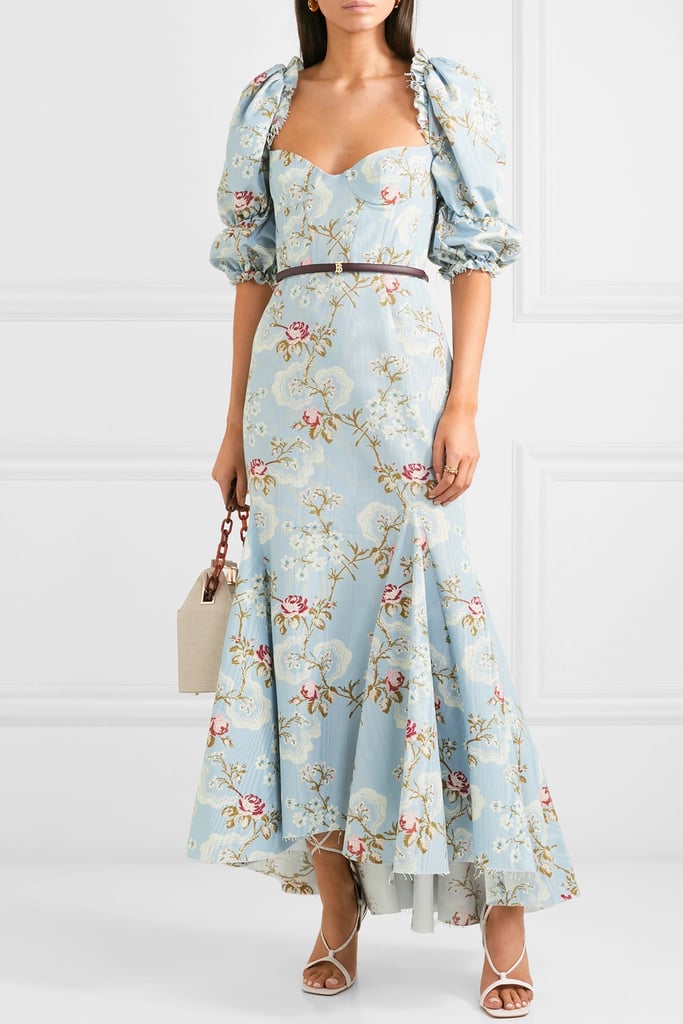 Lauren Conrad Blue Floral Dress in Baby Announcement 2019 | POPSUGAR ...