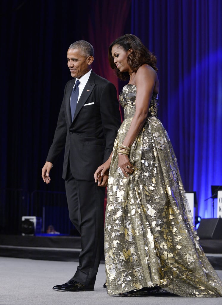 Barack and Michelle Obama at Black Caucus Awards Dinner 2016