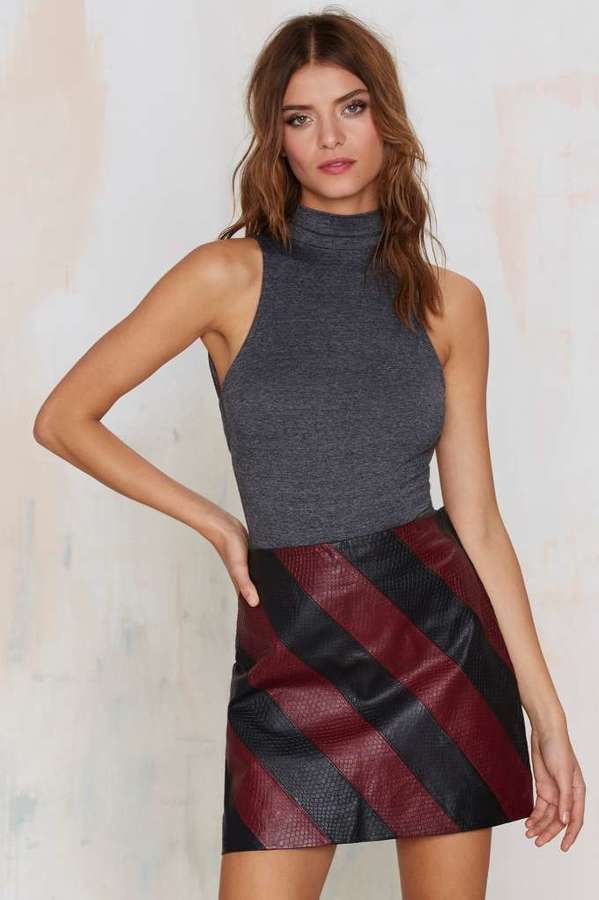 Factory All Up In It Mock Neck Bodysuit ($48)