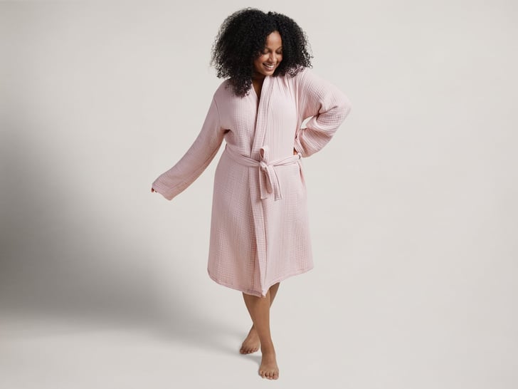Parachute Cloud Cotton Robe in Rose Best Lightweight Robe Parachute