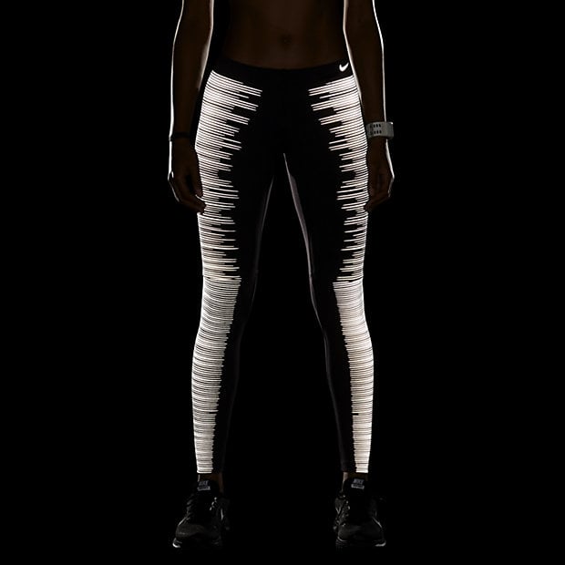 Nike Printed Reflective Women S Running Tights Reflective