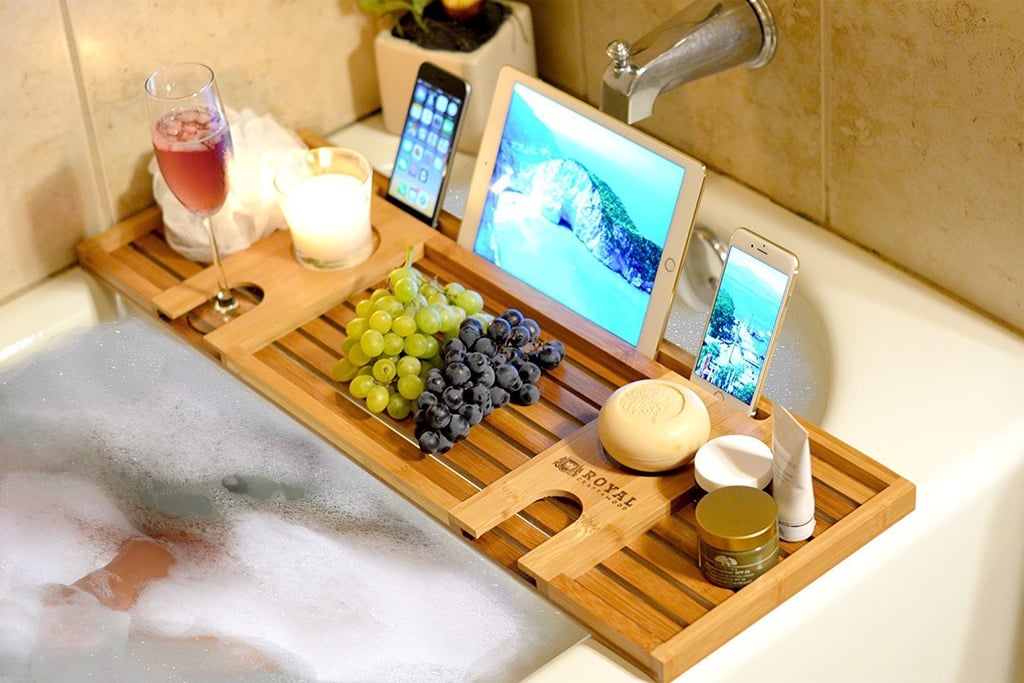 Royal Craft Wood Natural Bamboo Bathtub Caddy