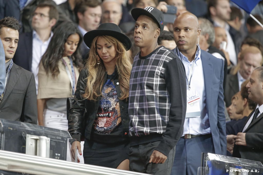 Beyonce, Jay Z, and David Beckham at a Soccer Game Together