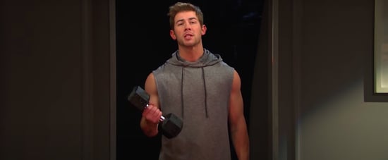 Watch SNL's Mirror Workout Skit With Nick Jonas | Video