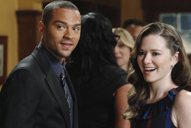 Jackson Avery and April are all smiles.