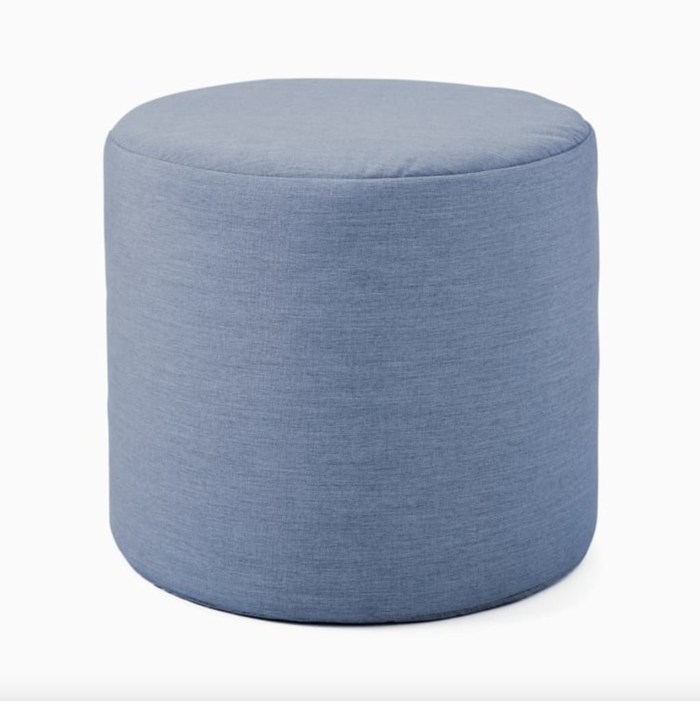 Extra Seating: Sunbrella Indoor/Outdoor Canvas Pouf