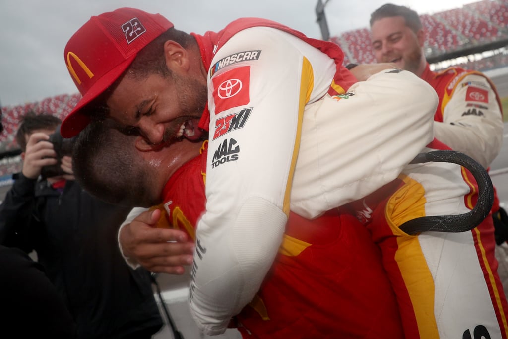 Bubba Wallace Reacts to Winning First NASCAR Series Race