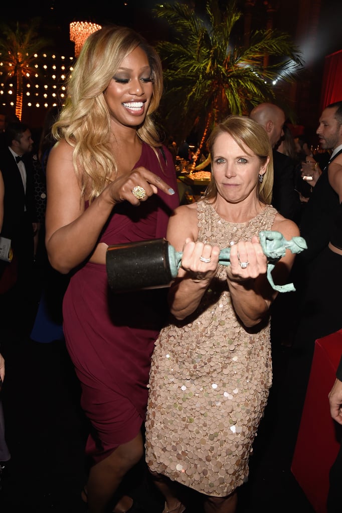 Pictured: Katie Couric and Laverne Cox