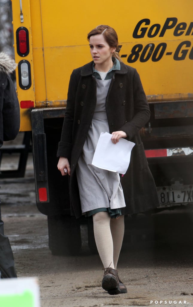 Emma Watson on the Set of Regression | Pictures