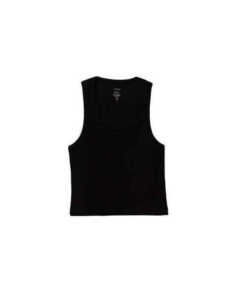 x karla The Crop Tank in Black