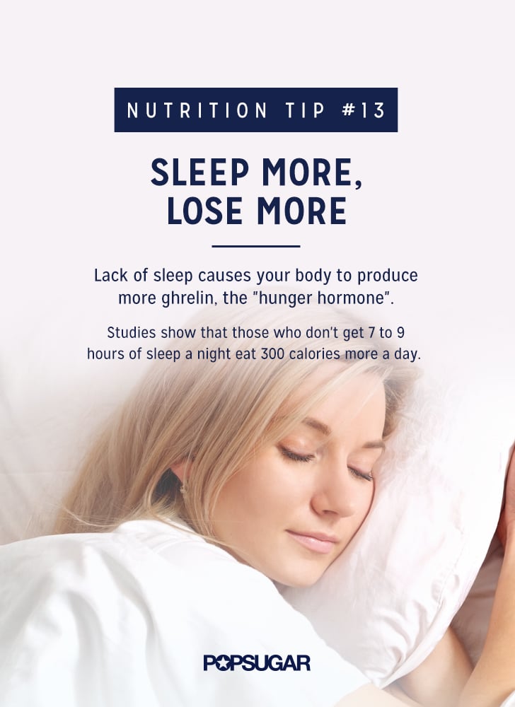 Sleep More to Lose More