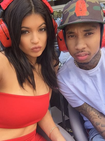 Kylie Jenner and Tyga snapped a selfie in Monaco on Sunday.