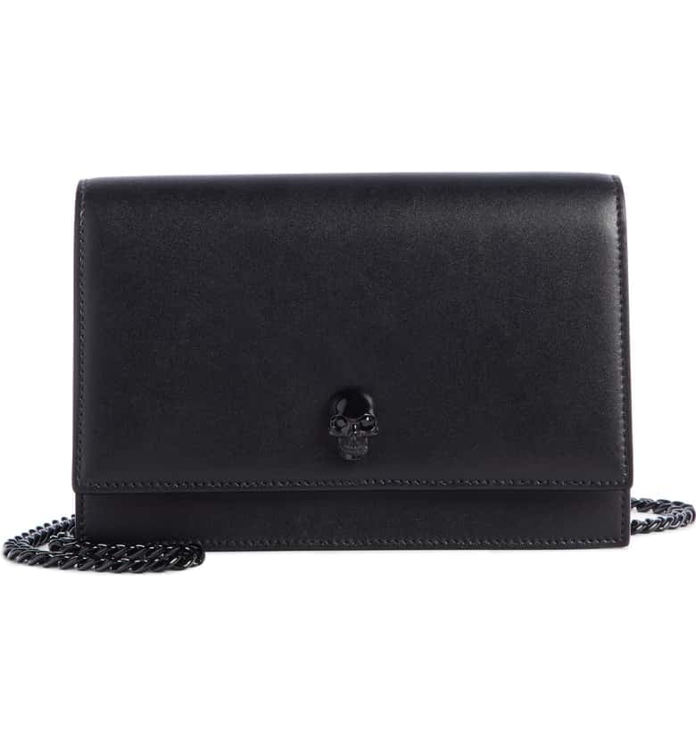 Alexander McQueen Small Skull Calfskin Shoulder Bag