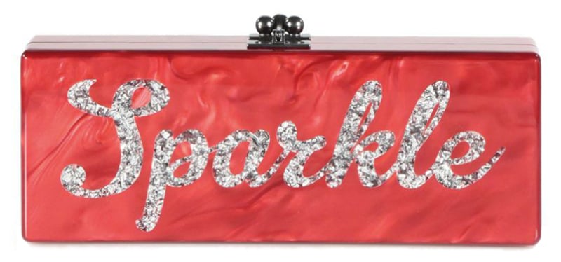Edie Parker Flavia Sparkle Acrylic Clutch ($1,495)