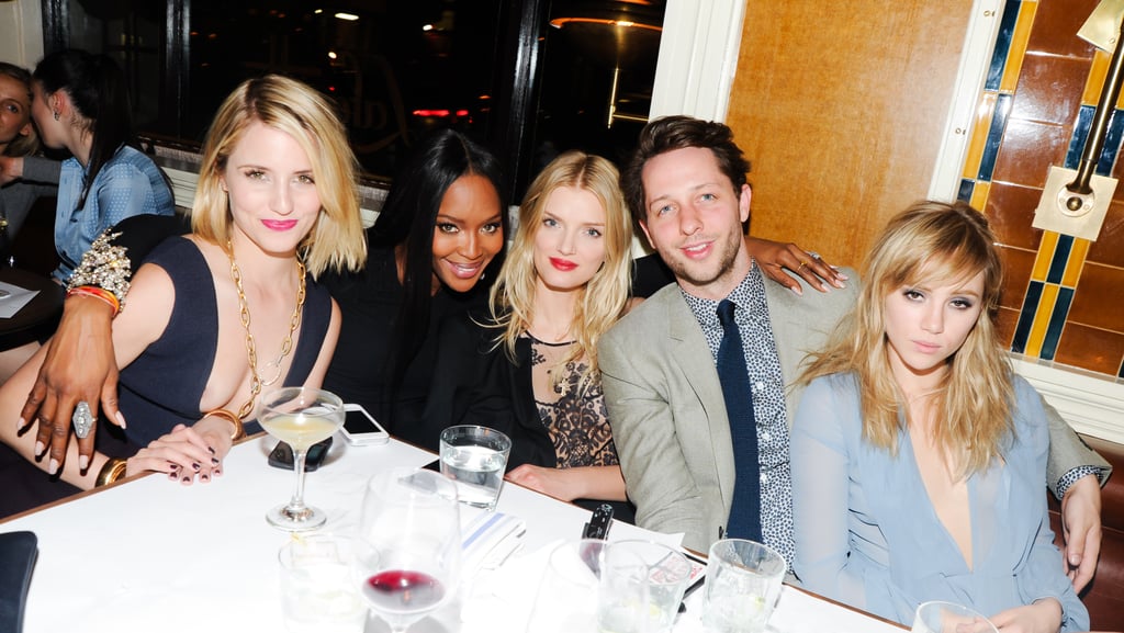 Suki Waterhouse cohosted a dinner in NYC to honor New Museum artists. Guests included Dianna Agron, Naomi Campbell, Lily Donaldson, and Derek Blasberg.