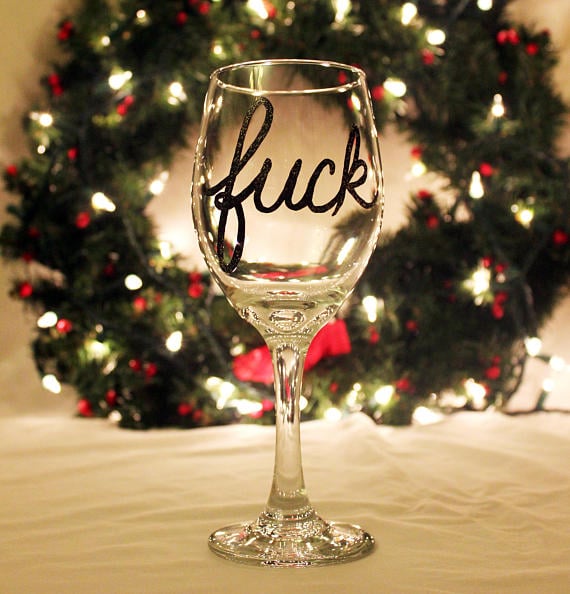 "F*ck" Wine Glass