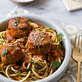Courgette Noodles With Meatballs