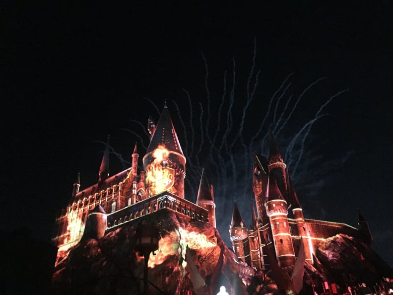 Watch Nighttime Lights at Hogwarts Castle